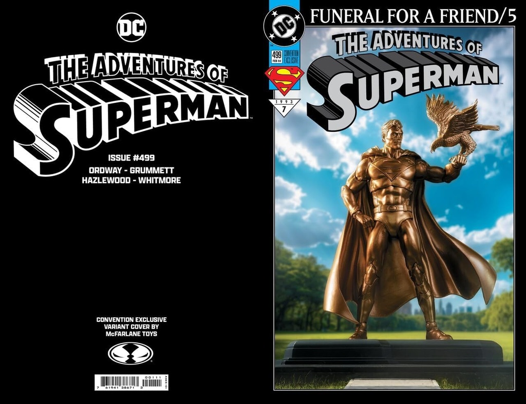 McFarlane DC Multiverse Superman (Centennial Park Tribute Statue) Gold-Label 178 Cm Actionfigur Spielzeug