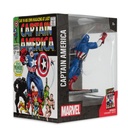 McFarlane Marvel Captain America 1:10th Scale Collectible with Scene (Captain America #100) Toys