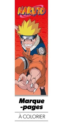 Marque-pages a Colorier Naruto (rouge)